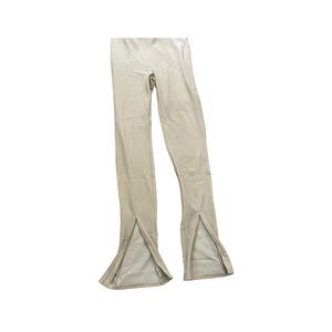 Adika split hem pants in color cream
